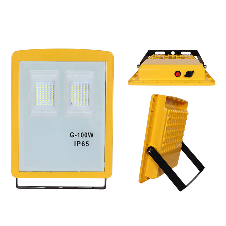 reflectors Rechargeable Outdoor lighting Ip65 Waterproof Portable Camping spotlight 100w 200w 300w floodlight Led Flood Light