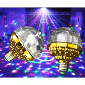 Colorful Rotating crystal E27 disco stage light strobe LED DJ ball indoor colored party Dance bulb lamp stage lighting effect