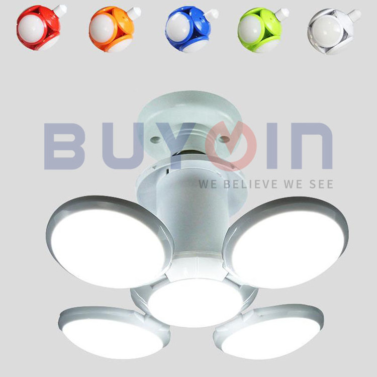 Five colors AC 85-265V Led bulb deformable football ufo lamp Bar Bedroom Study Living Room super bright folding led bulb