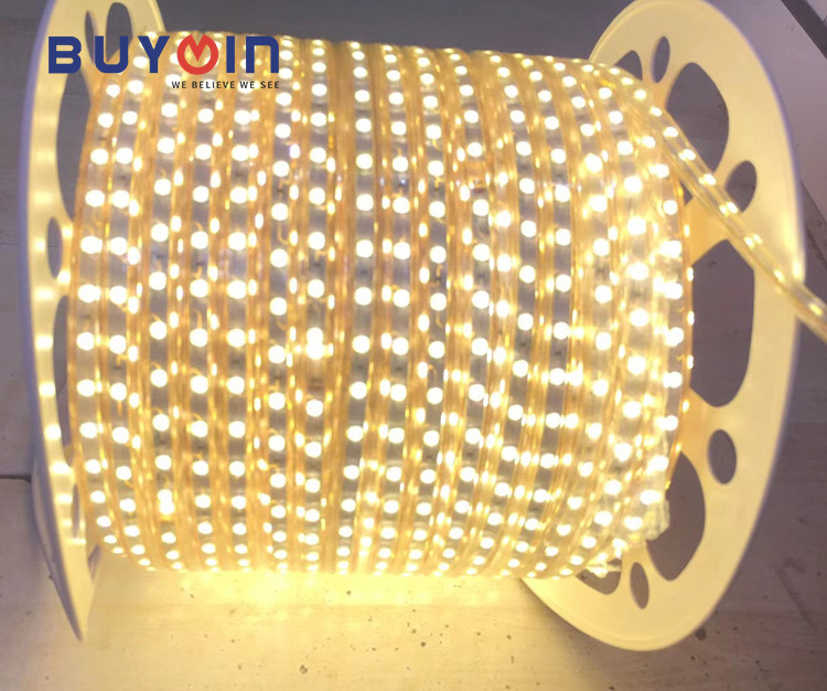 220V 110V LED Strip Diode Tape 5050 60Leds/Meter Flexible Led Tape Light Outdoor Waterproof Led Stripe Light kitchen Light EU/UK