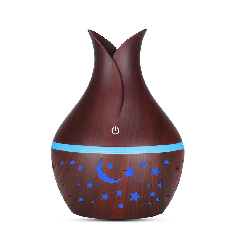 Minigo air cleaner Electric Aroma Essential Oil Diffuser Wood Grain Ultrasonic Room perfumer Portable Household humidifier