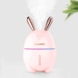 2020 Cute mini design touch button atomizer usb portable cartoon antlers rabbit air humidifier