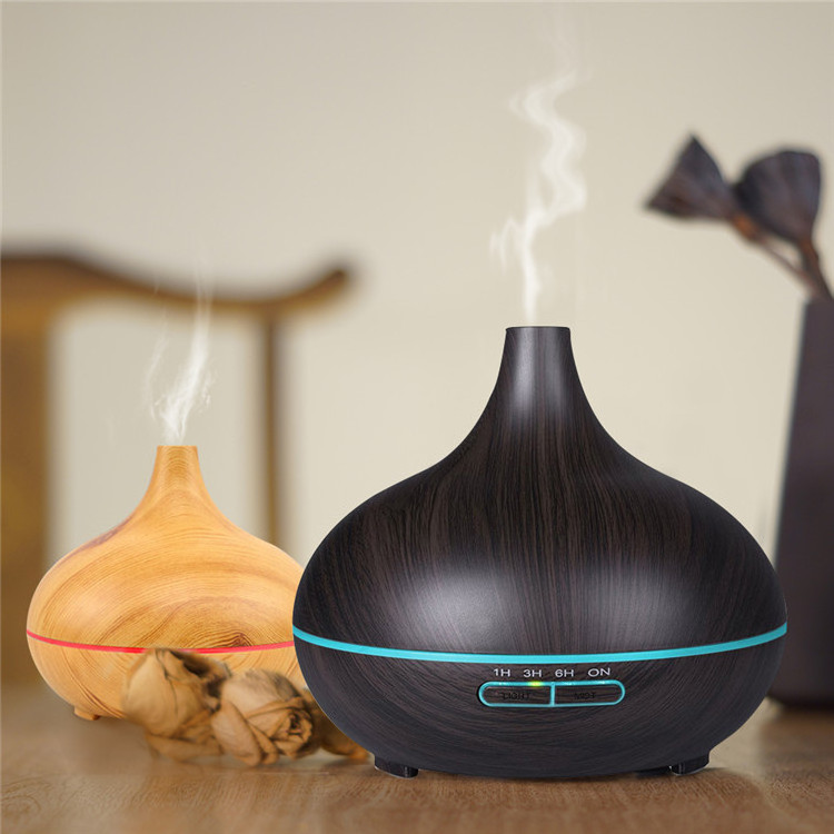 2023 Trending Products Hot Sale scent diffuser machine 500ml Wood Grain Oil Diffuser 12V Air Ultrasonic Humidifier