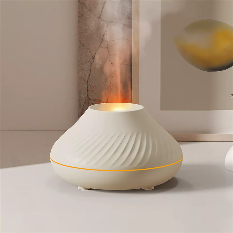 Essential oil aroma diffuser machine in humidifier 130ml portable electronic aromas humidifier fire diffuser flame