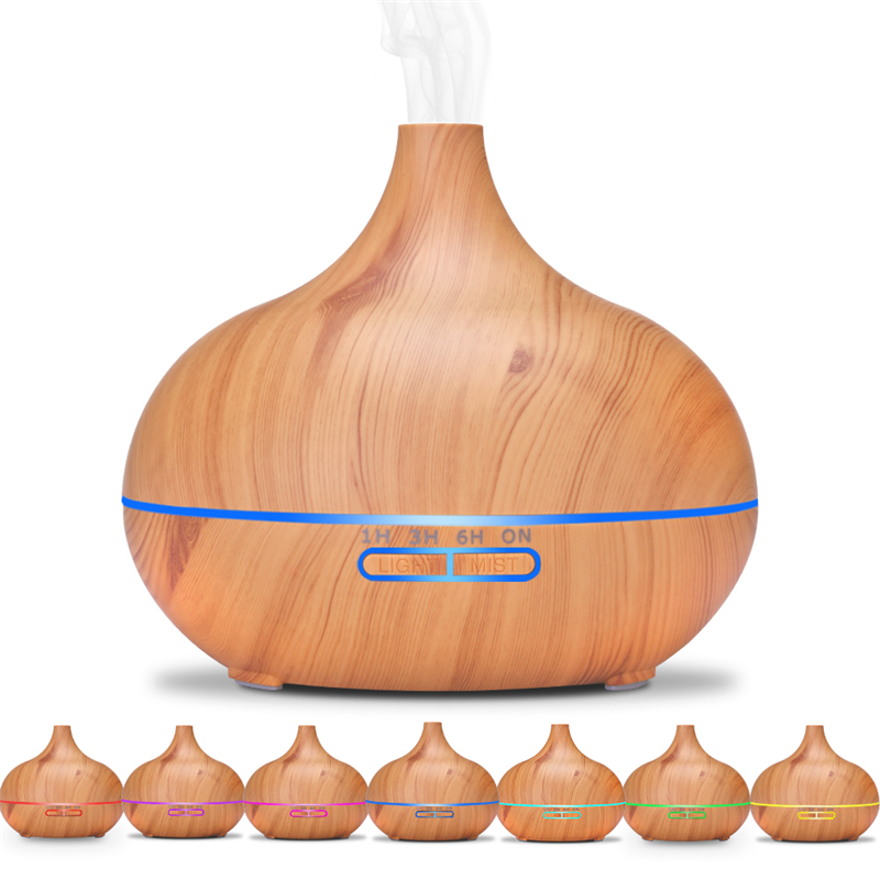 2023 Trending Products Hot Sale scent diffuser machine 500ml Wood Grain Oil Diffuser 12V Air Ultrasonic Humidifier