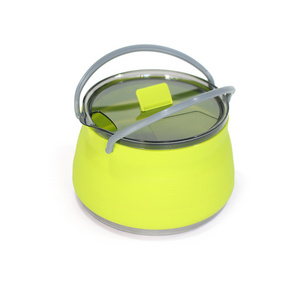 Hot Sale Outdoor Camping Folding Cooking Pot Portable Silicone Water Kettle