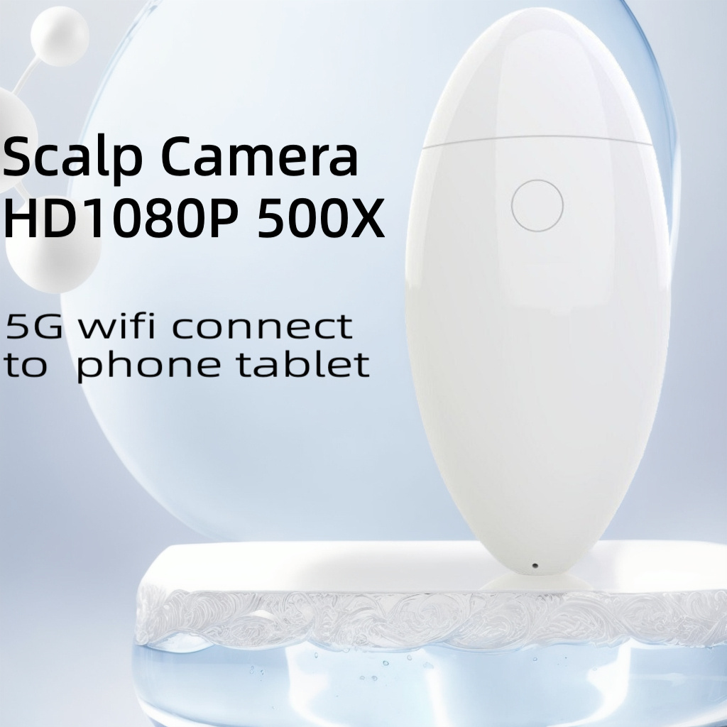 Wireless scalp scanner camera 500X HD hair follicle hair skin analyzer to take photos and video analysis