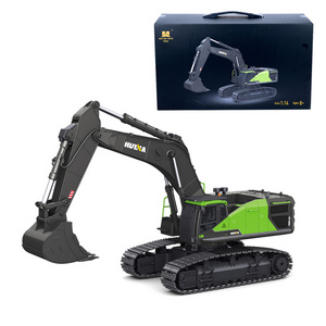 Toy car remote control 1:14 Excavator Model 22-Channel Remote Control Metal Engineering Digger Ripper Hammer