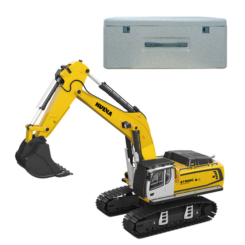 Toy car remote control 1:14 Excavator Model 22-Channel Remote Control Metal Engineering Digger Ripper Hammer