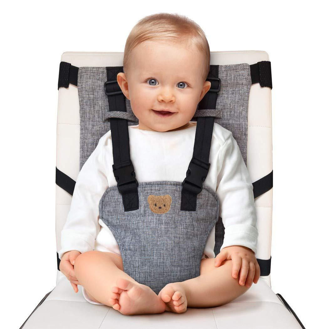 Baby Travel Essential Harness Seat Portable High Chair for Travel Baby Travel Booster Seat for Table Portable Highchair for Baby