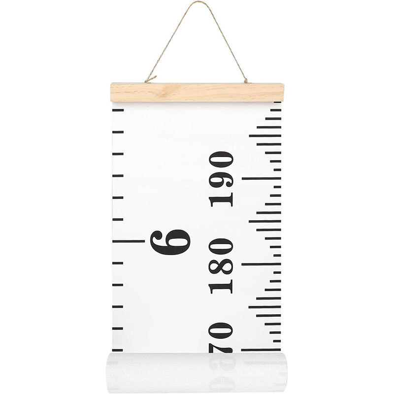 Wooden Wall Hanging Wall Sticker For Kids Room Decoration Height Measure Ruler Wallpaper Baby Growth Chart Decor On The Wall