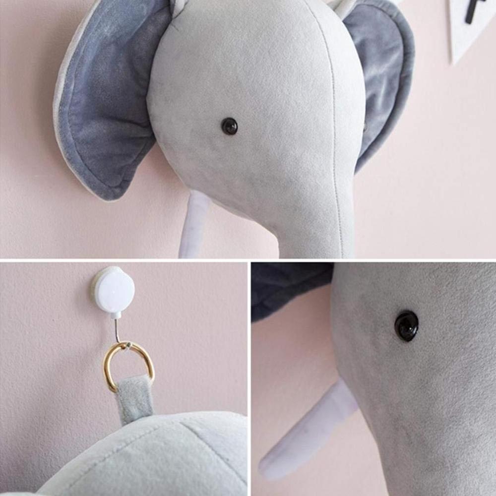 Nordic Wall Hanging Home Decoration Plush Felt Animal Head for children room decoration