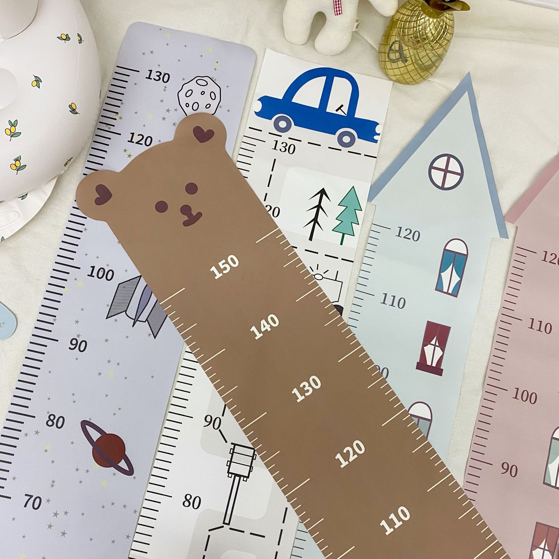 Kids Growth Ruler for Wall Height Chart Waterproof Measure Ruler for Child Bedroom Nursery Wall Baby Height Measure Wall