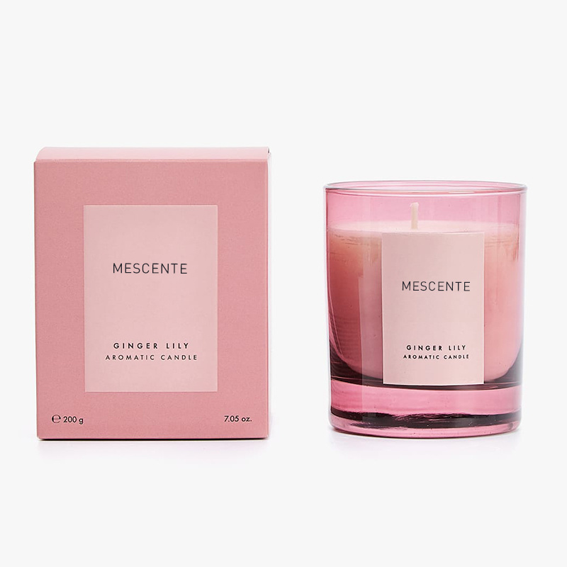 Mescente wholesale private label cheap personalised bulk wine scented candles scented soy candle in jar with lid