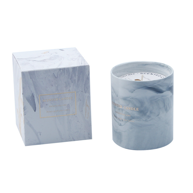 Mescente wholesale private label refillable scented candle marble canada