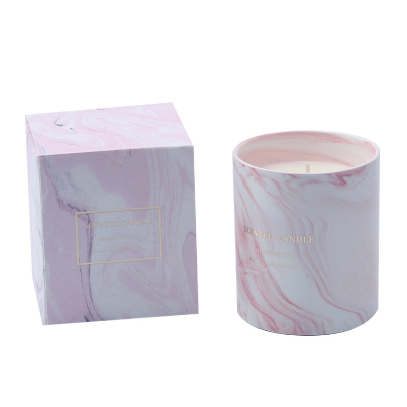 Mescente wholesale private label refillable scented candle marble canada