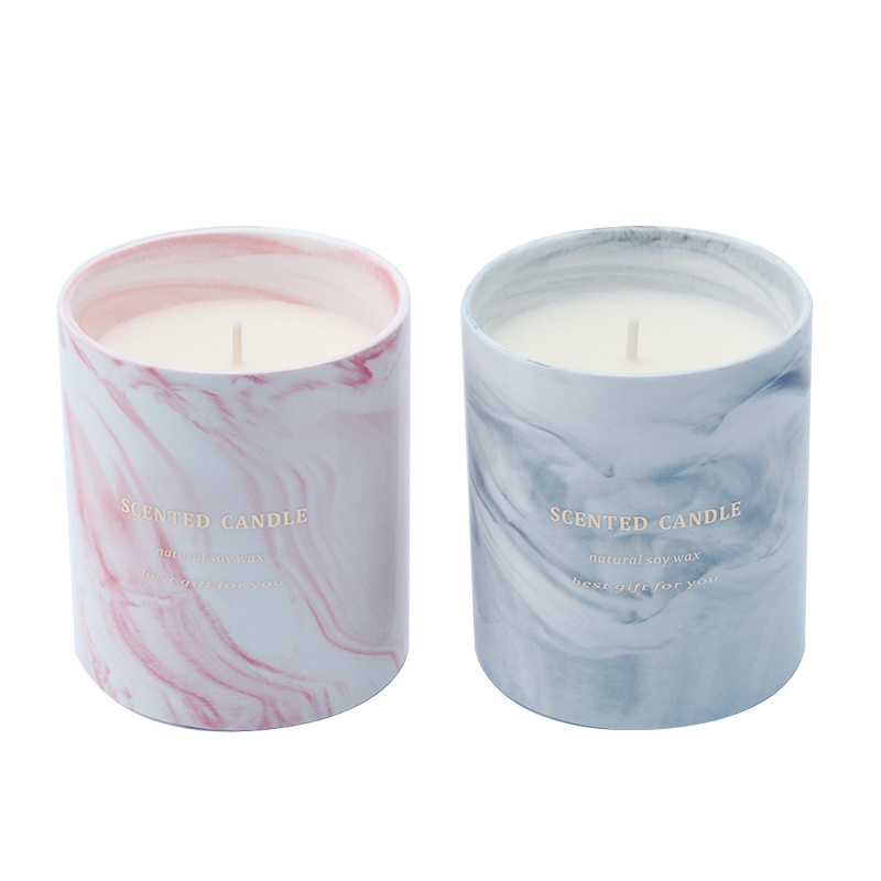 Mescente wholesale private label refillable scented candle marble canada