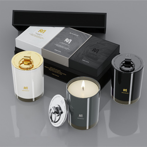 Mescente Top Selling Luxury Custom Logo Eco Friendly Candle Jars with Lids and Packaging Party Scented Candles