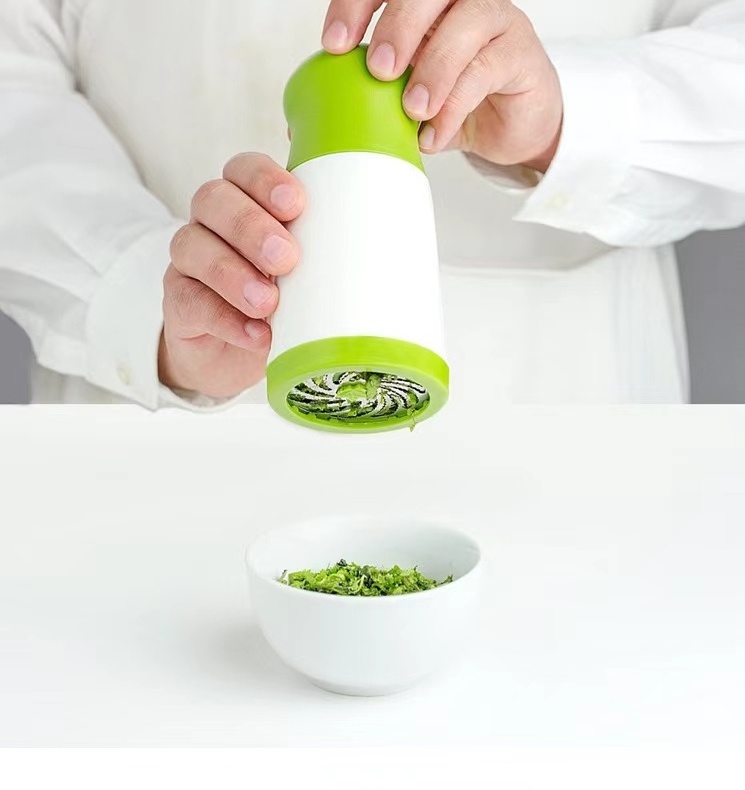 Stainless steel herb Grinder Spice Mill Parsley Manual Shredder Chopper Vegetable Cutter Garlic Coriander  Kitchen Accessories