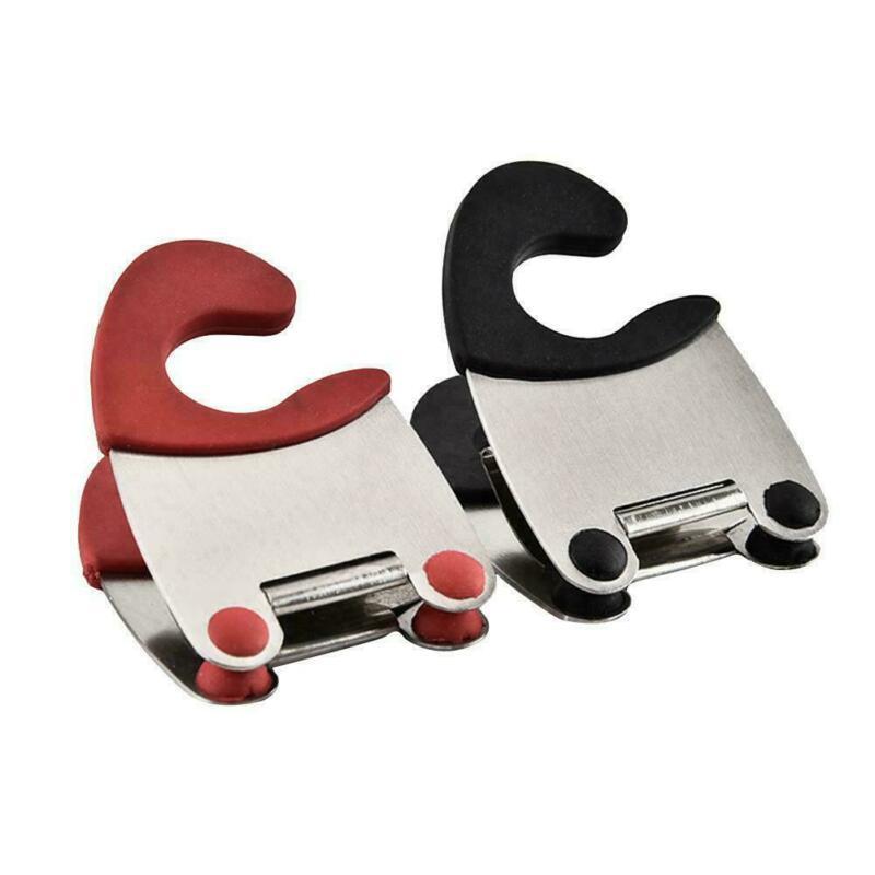 MJ Stainless Steel Pot Side Clips Anti-scalding Spoon Holder Pot Clips holder For Kitchen Tools&Gadgets