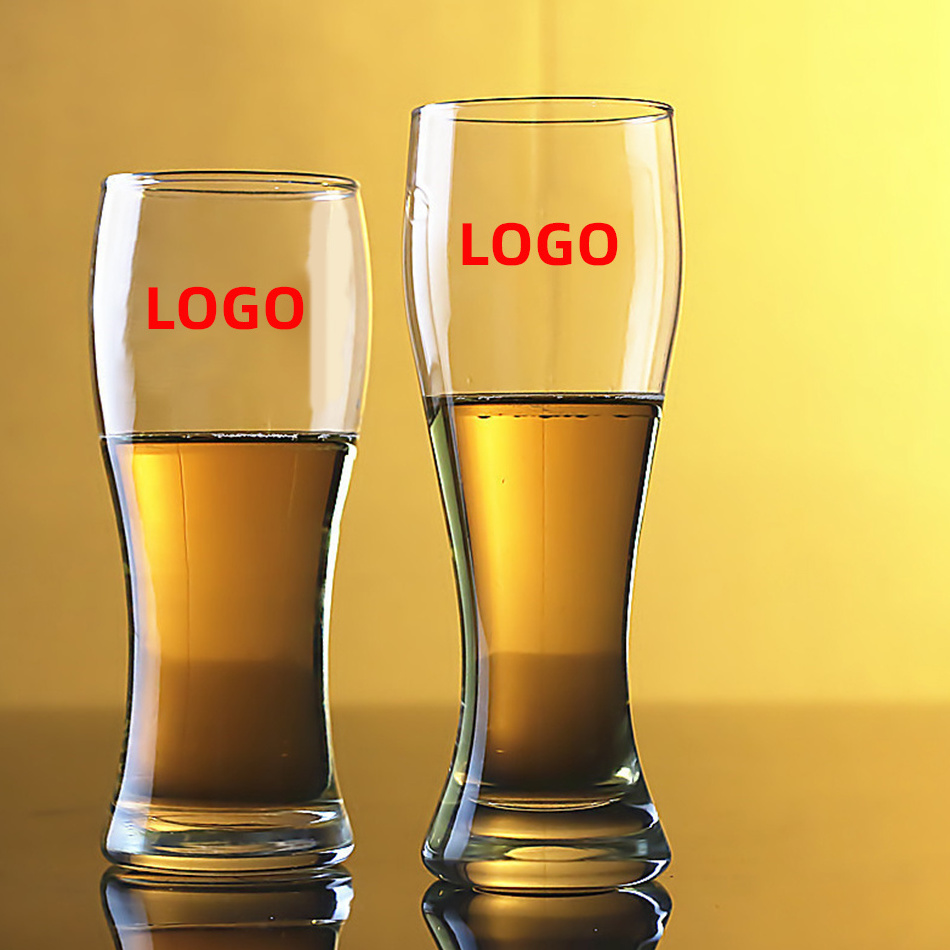 Wholesale Cheap Custom Logo Many Different Sizes Clear Beer Can Glass Drinking Glass Pint Glass Beer Glasses