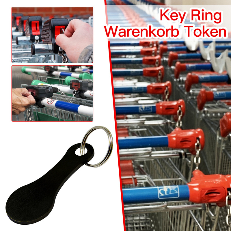 MJ China Factory Custom Metal Shopping Cart Trolley Coin Keychain/Token Key Ring/Supermarket Shopping Cart Coin