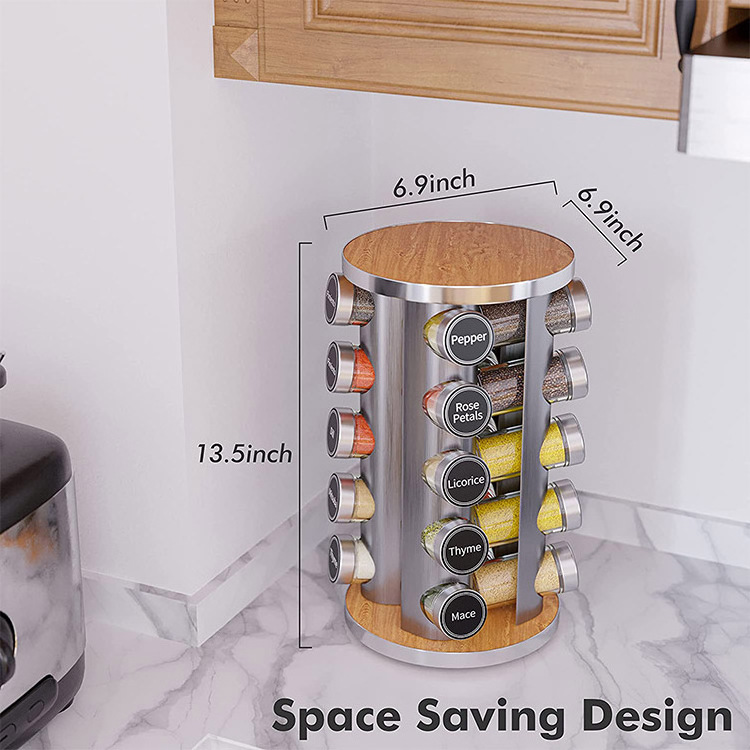 Cantainers Lids Seasoning Storage Pantry Bottles Spinner Free Standing Inside Kitchen Organizer Cupboard Spice Rack Storage