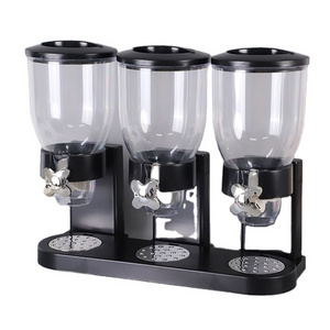 Factory Hot Sale 3 Cups Oatmeal Dispenser Dry Food Damp-proof Storage Box Breakfast Cereal Dry Food Dispenser