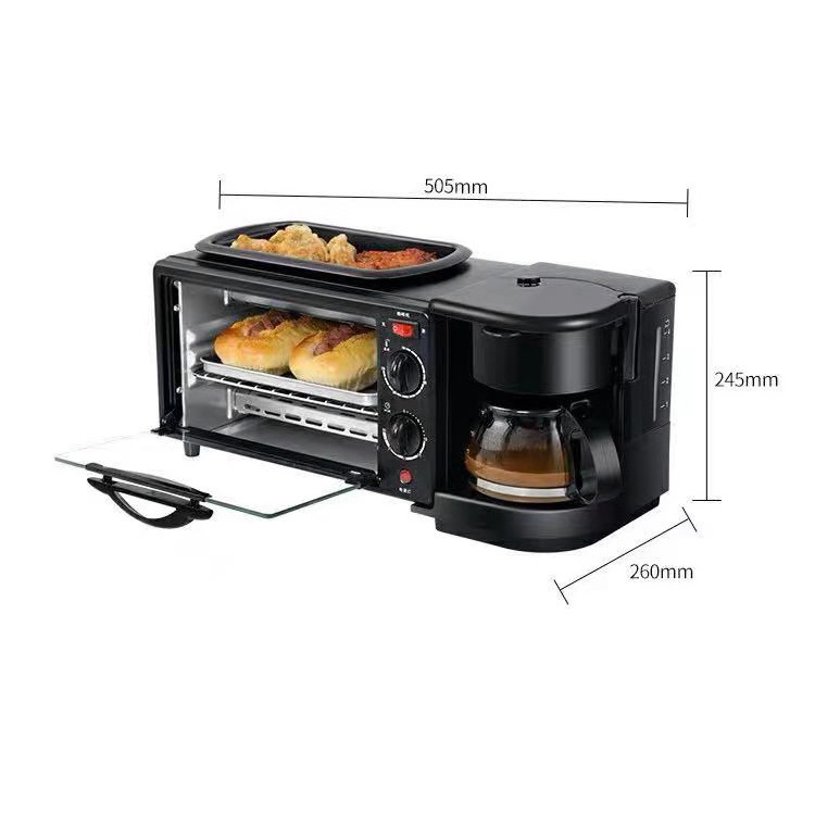 MJ High quality good price 3 in 1 breakfast machine 3 in 1 household breakfast machine breakfast maker machine with toast oven