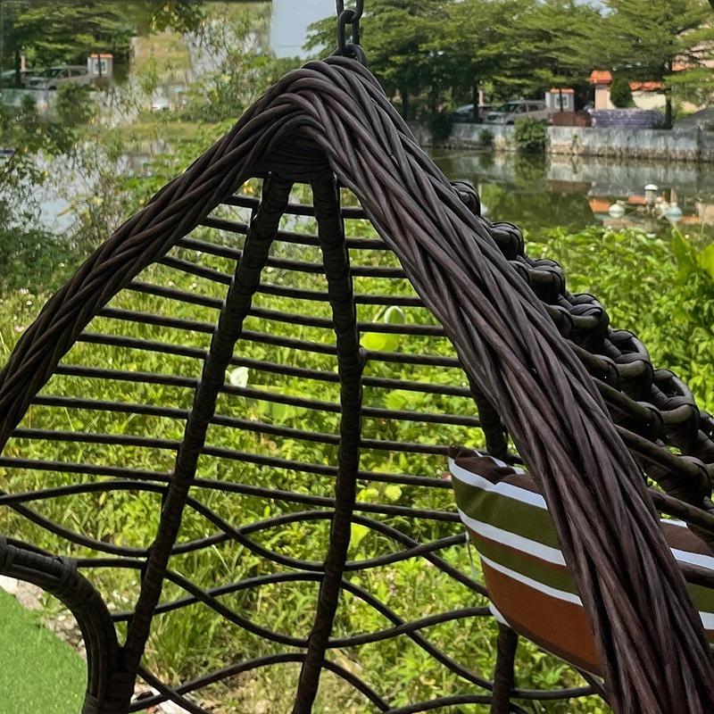 Outdoor Hanging Chair Balcony Round Large Double Hammock Rocking Egg Wicker Rattan Swing Chair