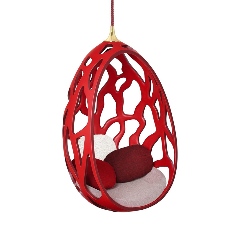 Morden Style egg swinging cha oval fiberglass pod chair hanging egg chair swing with stand