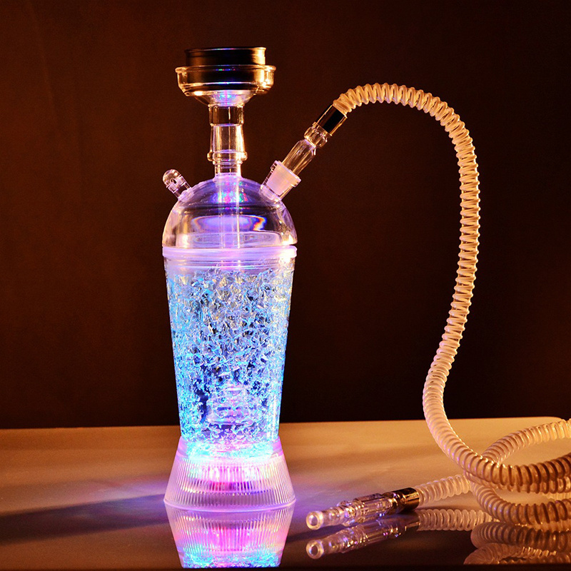 Bulk E Shisha Hokah Turkish Portable Germany Qatar Electric Richman Electrical Head Cup Dubai Mini LED Light Electronic Hookah