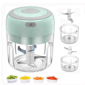 Automatic Mini press food slicer speedy blender mincer garlic masher usb wireless electric mini meat chopper