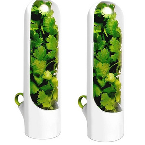 MJ Herb Savor Pod Fresh Cup Vegetable Preservation Bottle Kitchen Storage Cup Asparagus Keeper for Fridge