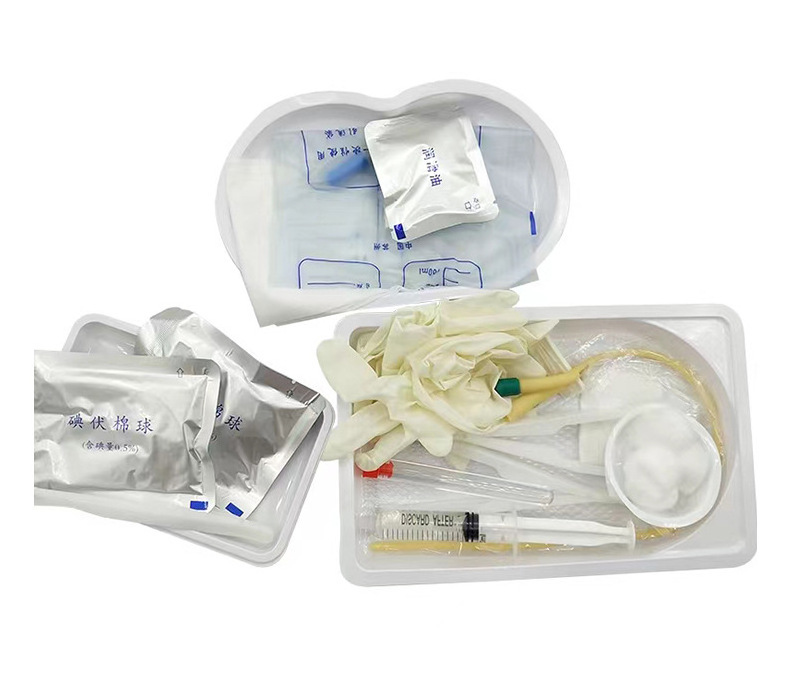 medical Urethral Catheterization Tray disposable Sterile Dressing urethral catheter set/kit