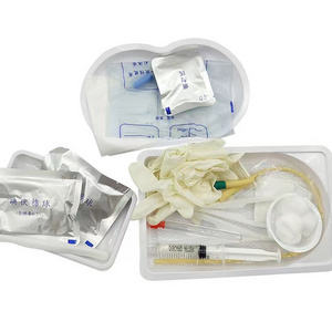 medical Urethral Catheterization Tray disposable Sterile Dressing urethral catheter set/kit