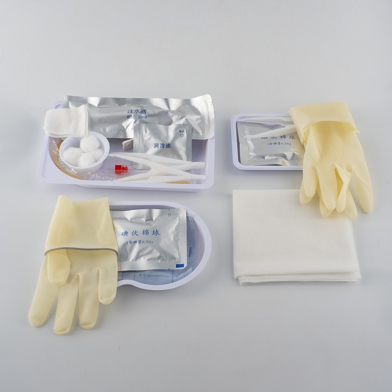 medical Urethral Catheterization Tray disposable Sterile Dressing urethral catheter set/kit