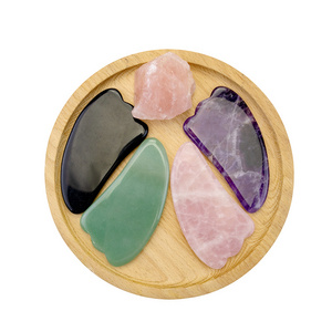 Best Body Rose Quartz Jade Stone Gua Sha Scraping Massage Board Tool Set