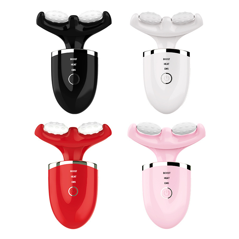 Mlike Beauty ISO Factory Home Beauty Skin Care EMS Micro-current Anti-wrinkle LED Face Facial Neck Massager