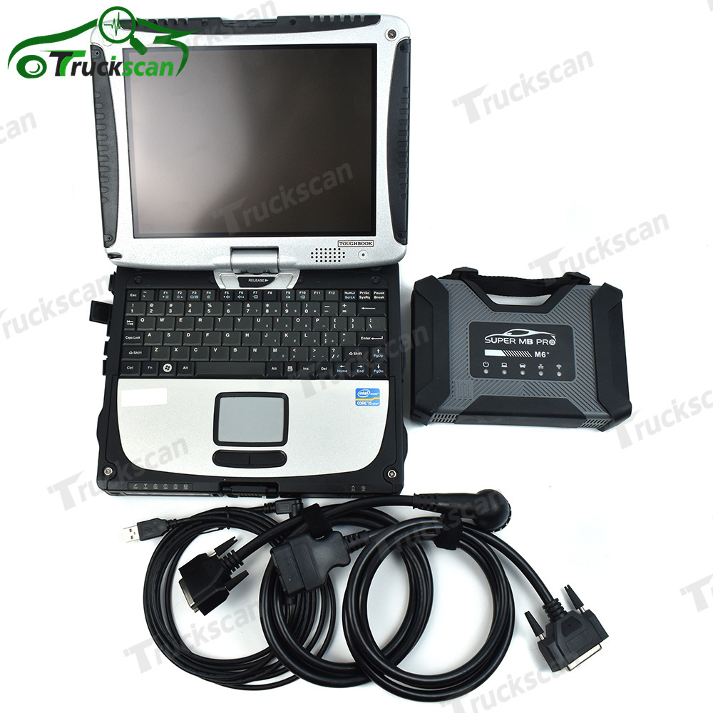 Super MB pro M6 with Cf19 laptop xentry for benz car truck Diagnostic scanner tool MB C6 star diagnosis C4 C5