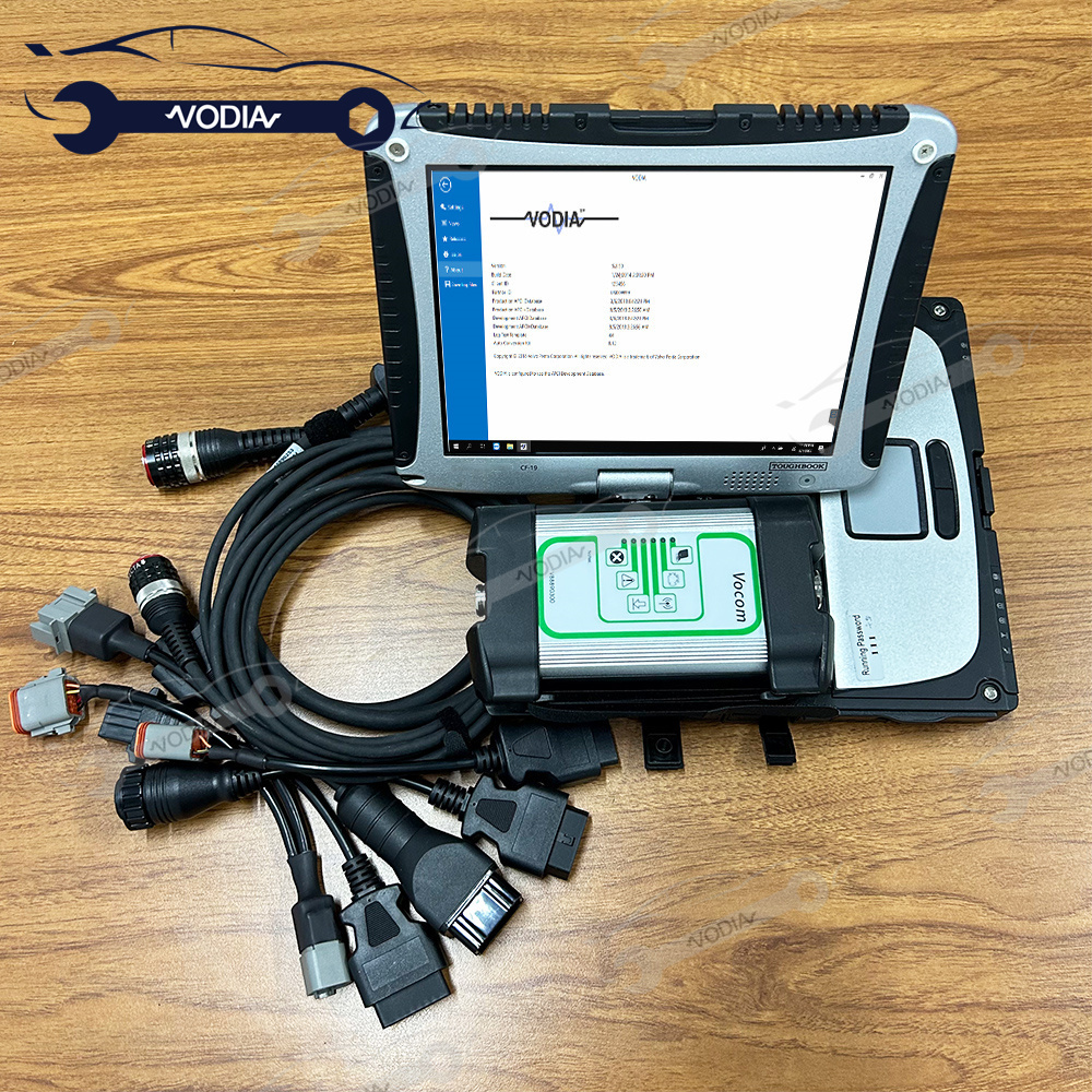 For volvo penta 88890300 marine Industrial Engine Diagnosis tool vocom vodia with penta EPC diagnostic tool +CF19 laptop