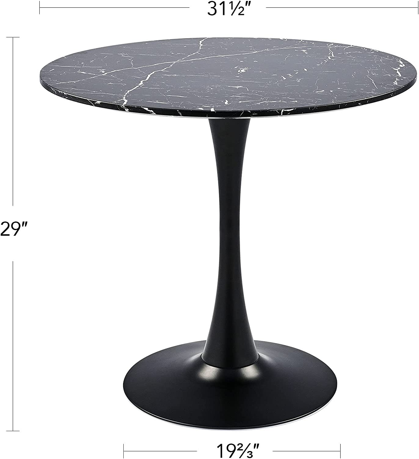 Modern Design Nordic Marble Coffee Table Tulip Round Dining Table for Home Shop Hotel marble dining table