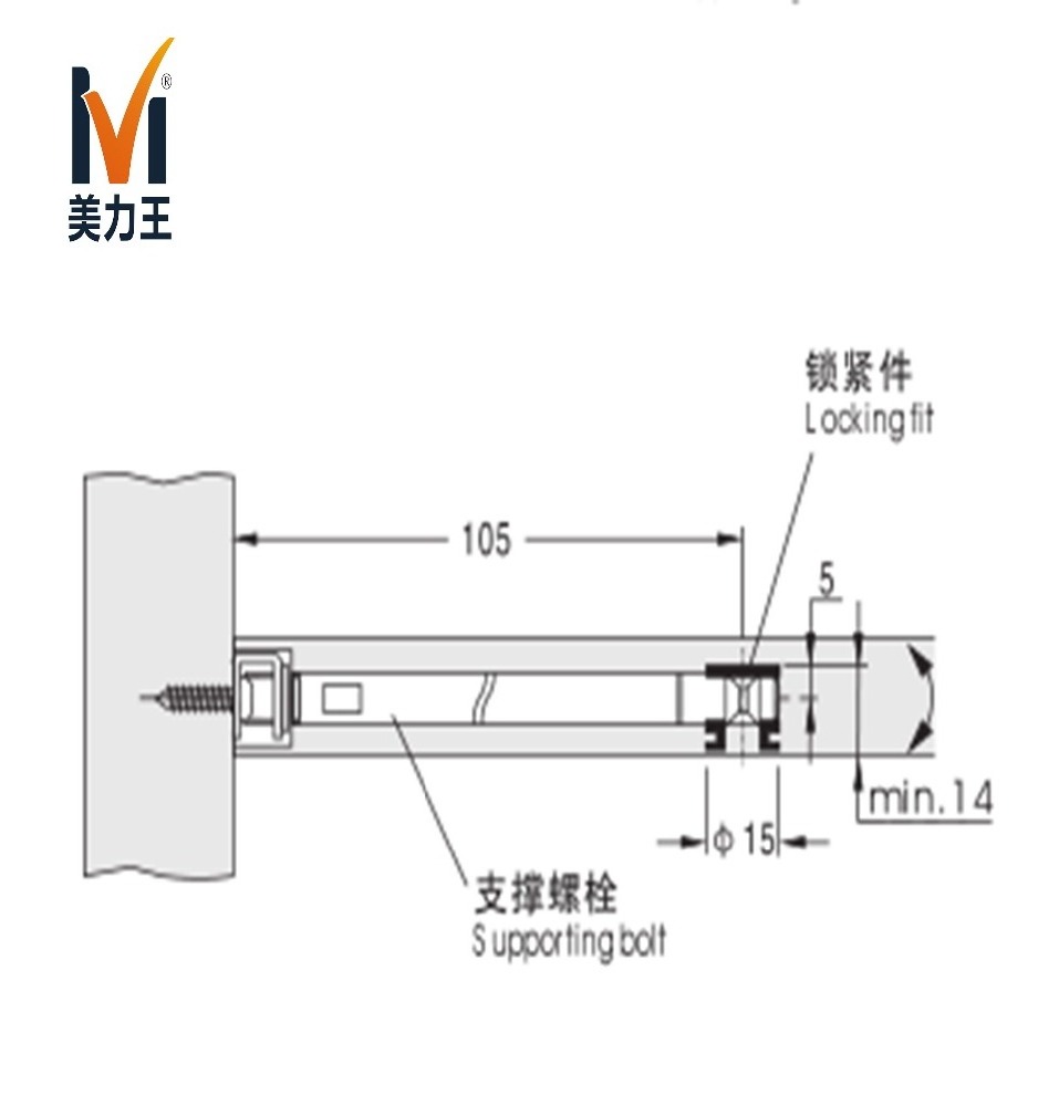 Adjustable Shelf Support Concealed Mount Invisible Brackets for Furniture