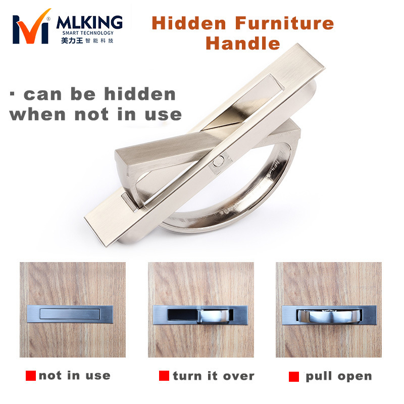 Furniture Accessories Table Desk Top Kitchen Hidden Cabinet Handle