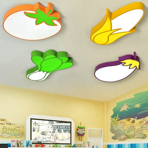 30w tomato cartoon lights led ceiling lights Vegetable lights Kindergarten classroom led chandelier shopping mall modeling lamps