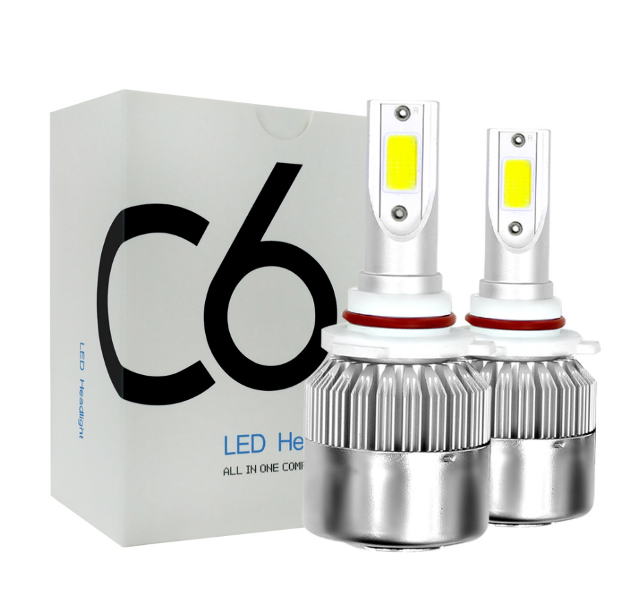 Super bright C6 H1 H3  led headlight bulbs H4 H7 H11 9005  retrofit car light 36w 9-36v COB high beam auto headlamp