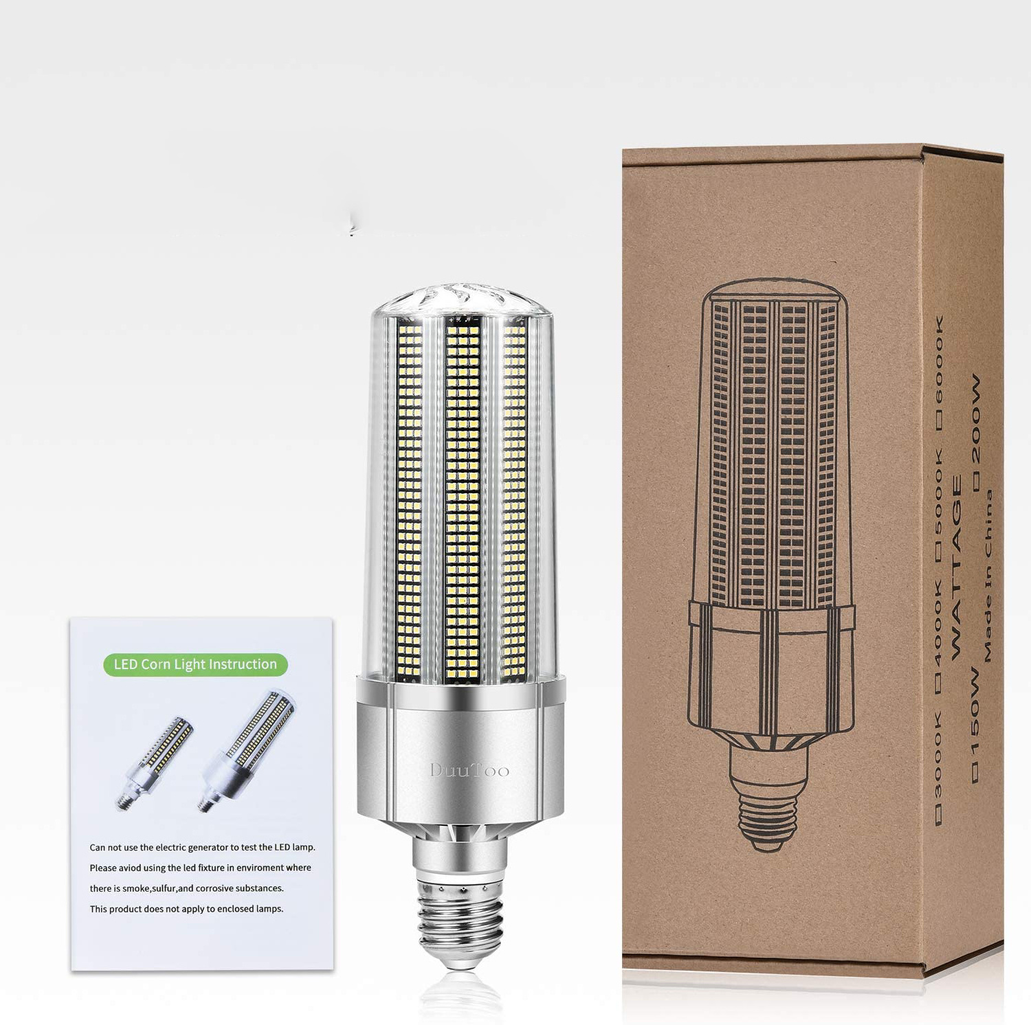 240W energy-saving high power high corn light bulb 5000K daylight commercial LED corn lamp 33500 lumens high bay area lighting