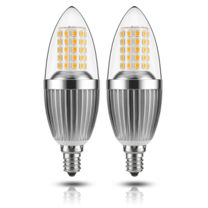 Home Decoration Flicker Free Crystal Chandelier Light Source Dimmable E14 E26 E2712W LED Candle Bulb