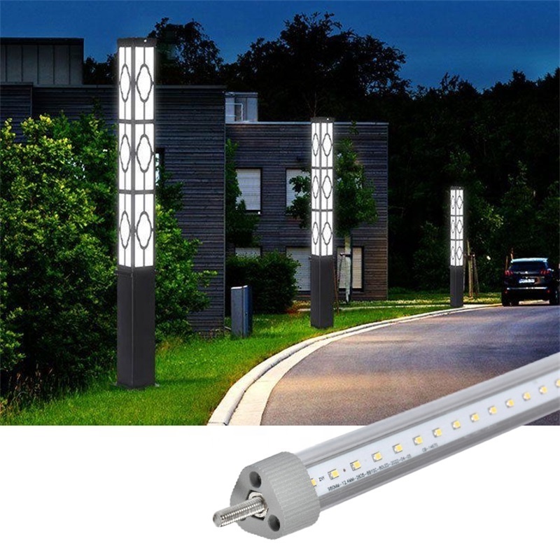 10W Trihedral luminescence LED Lawn Yard street light DC24V led path lamp IP65 Outdoor Waterproof Garden Landscape light