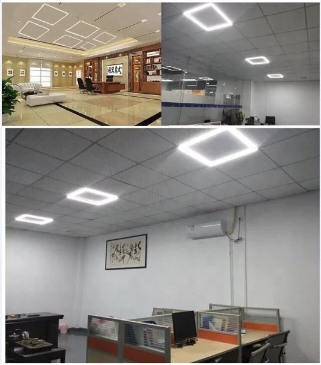 40W 60cm white EDGE led Square Flat Light FRAME Recessed Panel Light LED Ceiling lamp LED Panel Light